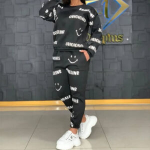 ست هودی شلوار طرح لبخند