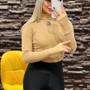 بادی یقه 3 سانت اشکی آستین فینگری