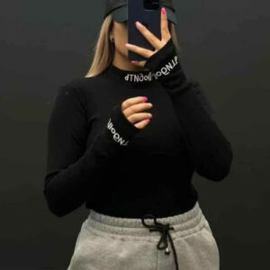 بادی یقه 3 سانت گلدوزی آستین فینگری