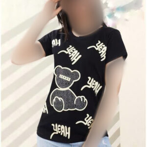 تی شرت نیم آستین خرس نگینی