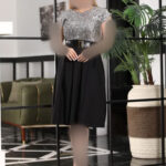 پیراهن مجلسی با کمربند