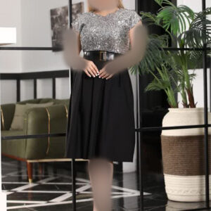 پیراهن مجلسی با کمربند