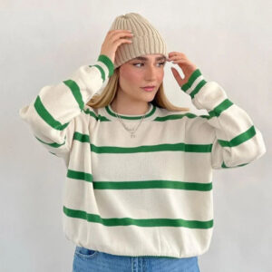 بلوز بافت راه راه کیمینو لش