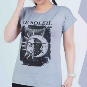 تی شرت نیم آستین چاپ ماه