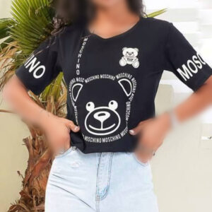 کراپ نیم آستین موچینو