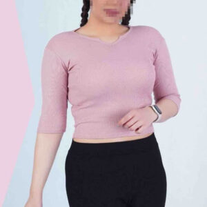 کراپ نیم آستین یقه 7