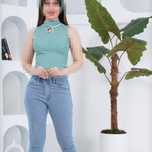 تاپ یقه 5 سانت پیش اشکی