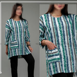 تونیک مانتویی تک جیب