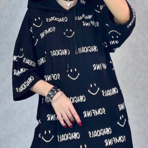 تی شرت لانگ لبخند