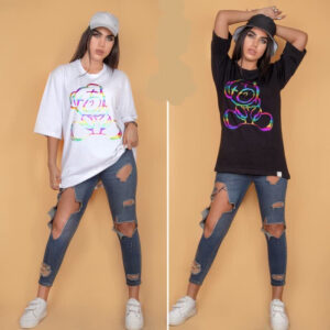 تی شرت لانگ لش دیسکو آبرنگی