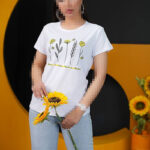 تی شرت چاپ گل و زنبور