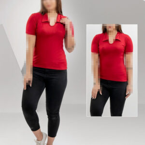 تیشرت زنانه یقه مردونه