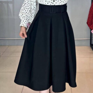 دامن پیله دار با کمربند