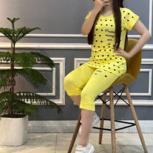 ست تی شرت شلوارک قلبی