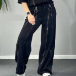 شلوار بگ جلو زیپ فلامینگو