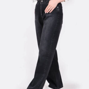 شلوار بگ جین زاپدار