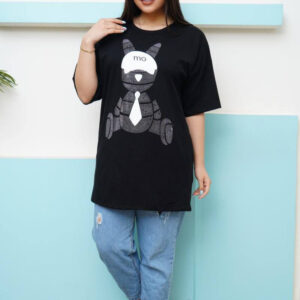 لانگ طرح خرس کراواتی نگینی