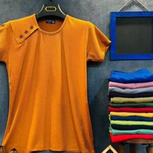 تیشرت آستین کوتاه یقه 3 دگمه