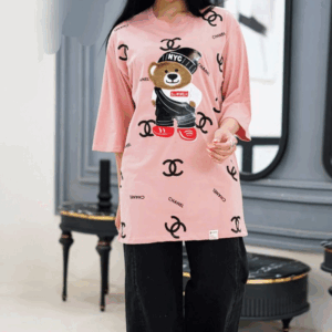 تيشرت لانگ چنل خرسی