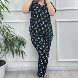 ست تیشرت و شلوار نخی