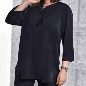 شومیز یقه وی