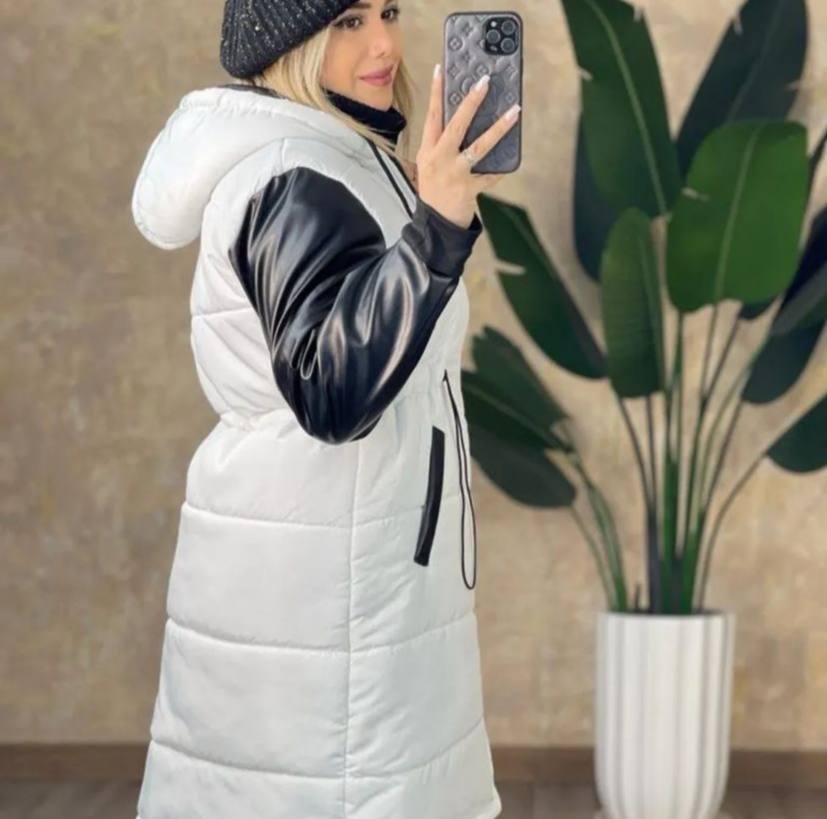 کاپشن آستین چرم (پک 2 عددی)