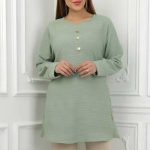 تونیک مانتویی قواره بزرگ  (پک 6 عددی)