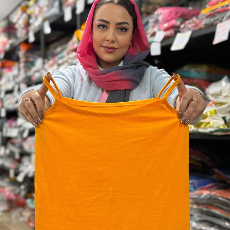 تاپ ۲ بندی رنگی قواره دار (پک 6 عددی)