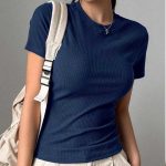 تیشرت بیسیک  یقه گرد (پک 5 عددی)