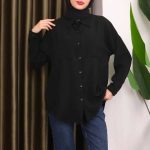 شومیز پیراهنی ساده تک جیب (پک 4 عددی)