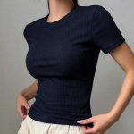 تیشرت بیسیک  یقه گرد (پک 5 عددی)
