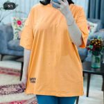 تیشرت لانگ  پایین انگلیسی (پک 6 عددی)