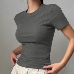 تیشرت بیسیک  یقه گرد (پک 5 عددی)