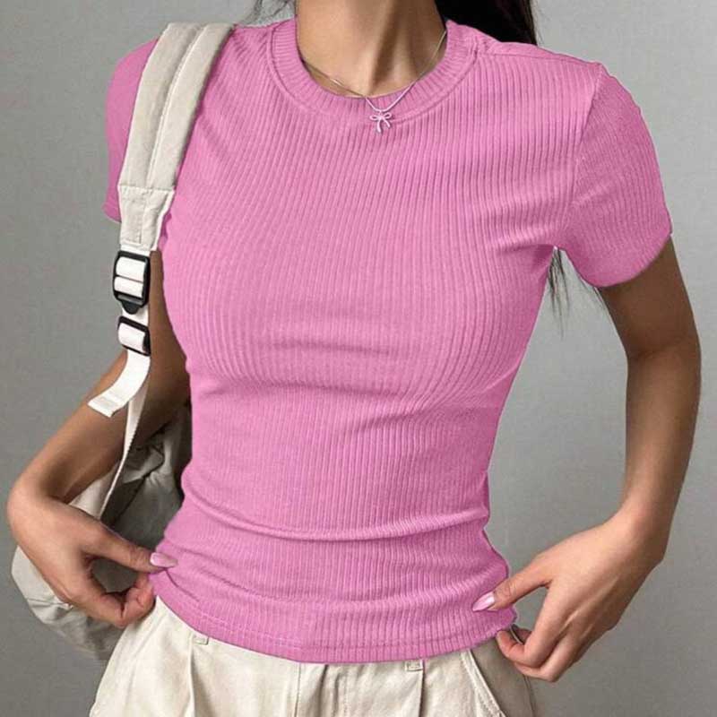 تیشرت بیسیک  یقه گرد (پک 5 عددی)