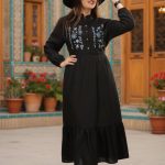 کفتان دکمه دار بلند گل بابونه (پک 4 عددی)