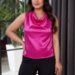 تاپ ساتن یقه شل (پک 6 عددی)