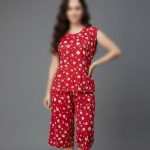 ست تاپ و شلوارک اسپان گل بابونه (پک 6 عددی)