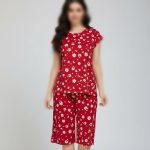 ست تاپ و شلوارک اسپان گل بابونه (پک 6 عددی)