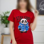 تیشرت چاپ خرس پاندا (پک 6 عددی)