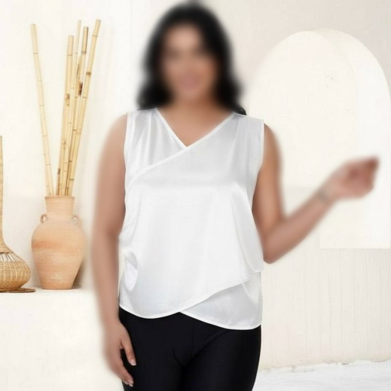 تاپ ساتن پیش و رو  (پک 6 عددی)