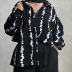 شومیز جلو دکمه پری خط درشت کد 1 (پک 5 عددی)