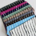 شومیز جلو دکمه پری خط ریز کد 2  (پک 5 عددی)