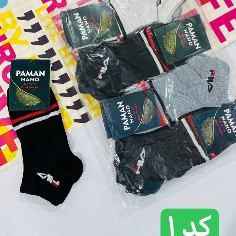 جوراب اسپرت نیم ساق (پک 12 عددی)