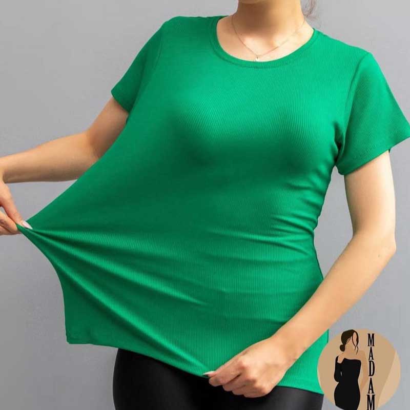 تیشرت یقه گرد ساده قواره بزرگ (پک 6 عددی)