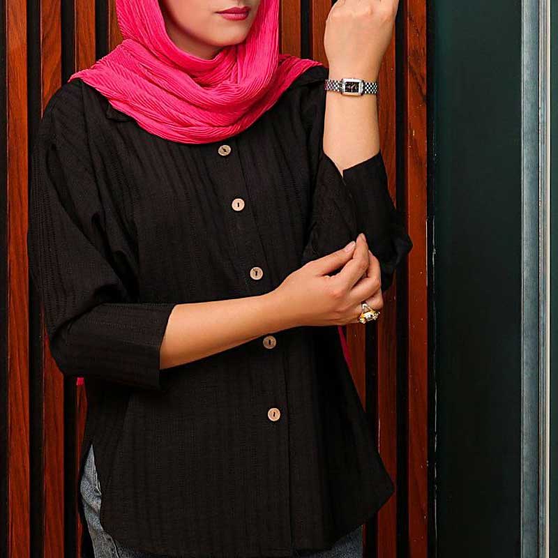 شومیز مانتوی شانتن زیپی اصلی (پک 7 عددی)