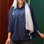 شومیز مانتوی عروسکی شانتن زیپی (پک 7 عددی)