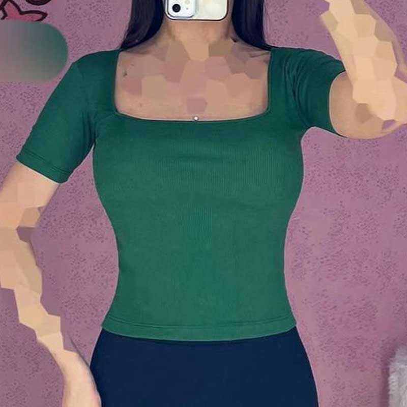 تیشرت یقه خشتی (پک 10 عددی)
