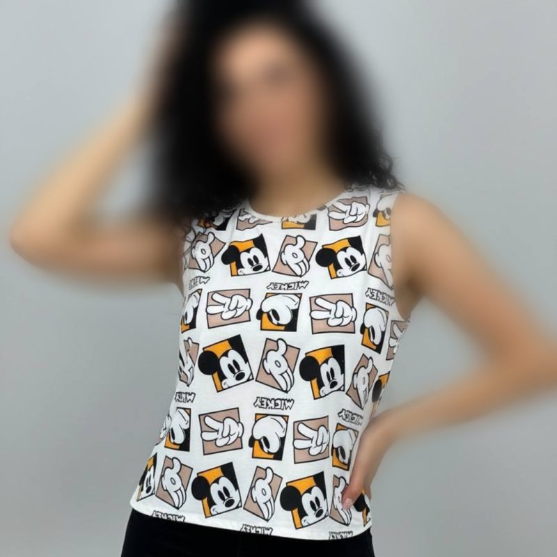 تاپ نساجی قواره بزرگ کارتونی (پک 6 عددی)