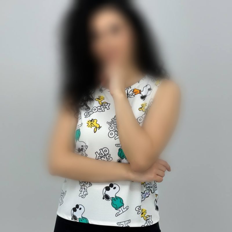 تاپ نساجی قواره بزرگ کارتونی (پک 6 عددی)