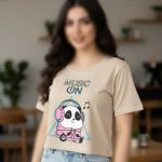 کراپ نیم استین موزیکال (پک 6 عددی)